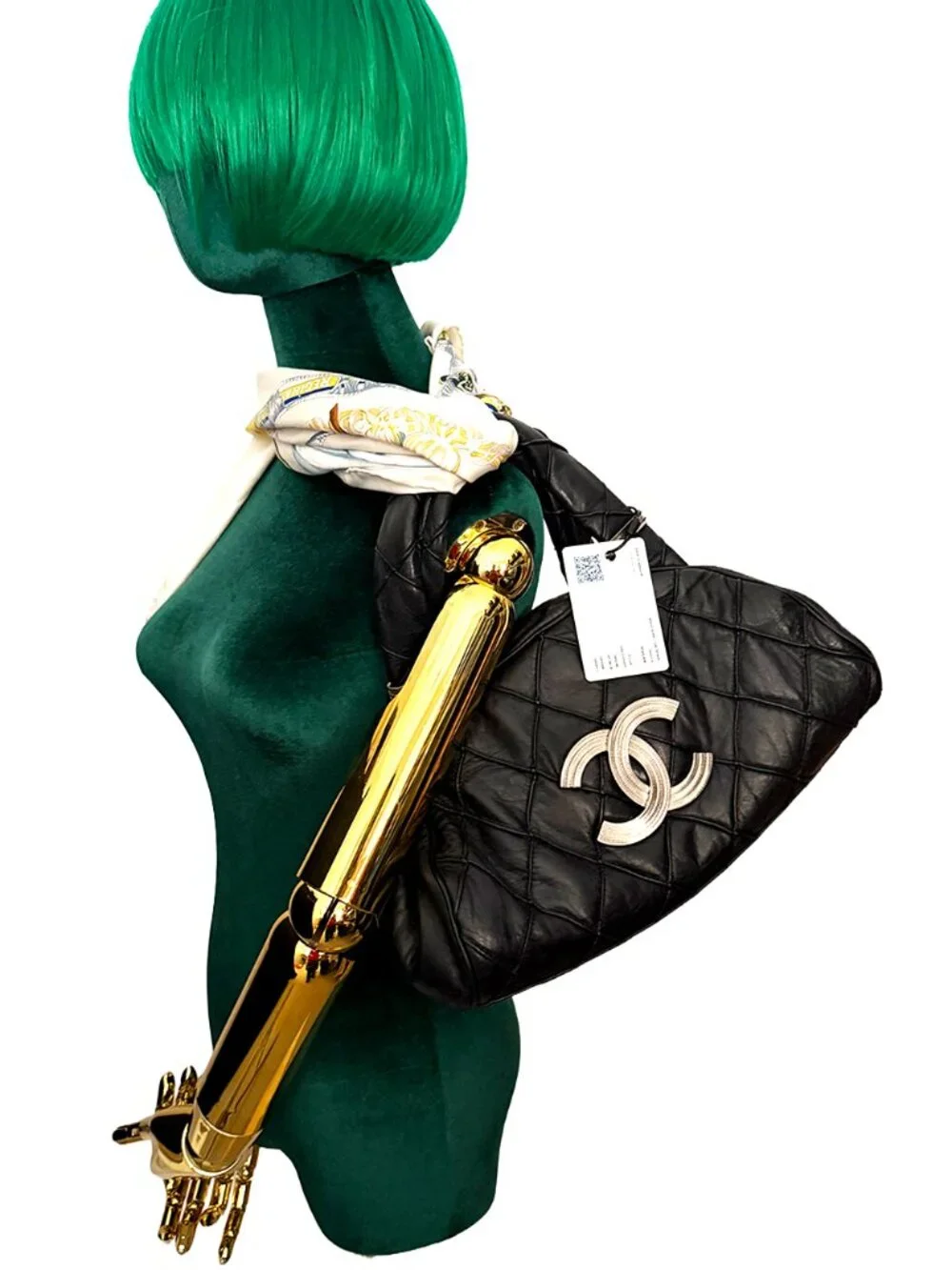 Chanel Black Quilted Leather Chanel Bowler bag
